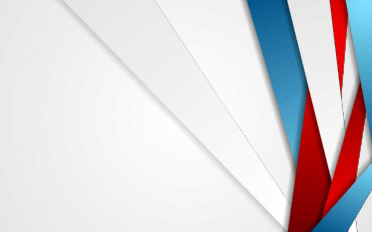 Abstract red blue grey stripes corporate background vector