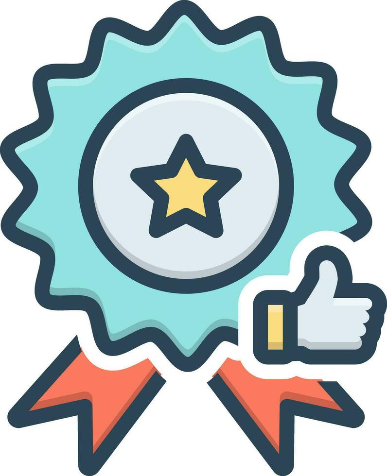 color icon for quality 26224795 Vector Art at Vecteezy