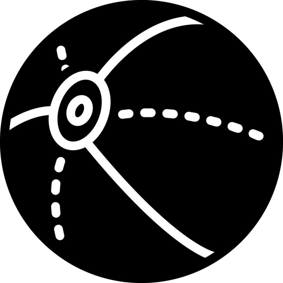 solid icon for beach ball vector