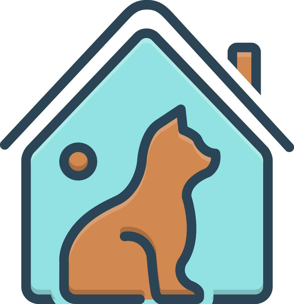 color icon for habitat vector