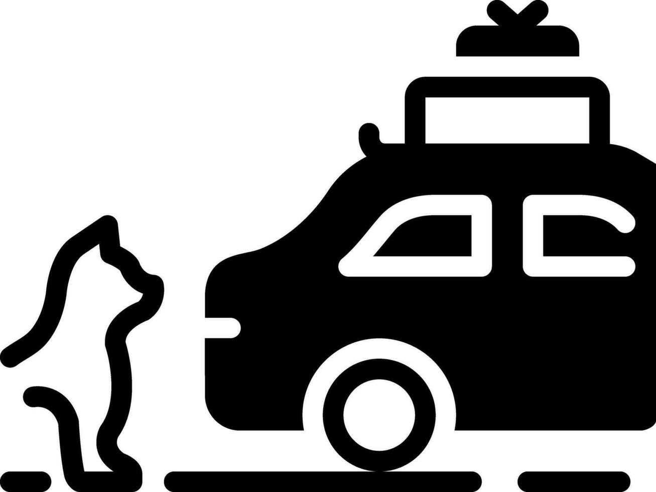 solid icon for abandon vector