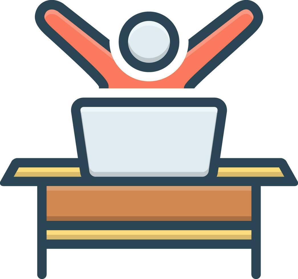 color icon for eager vector