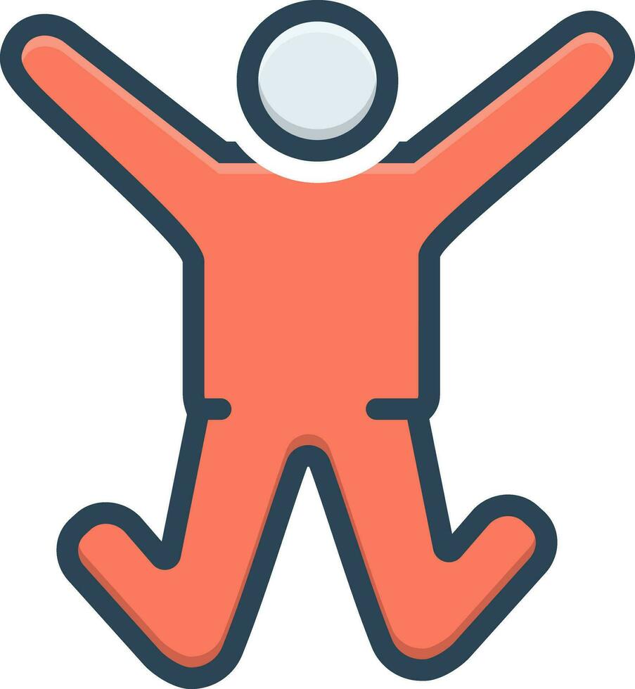 color icon for yeah vector