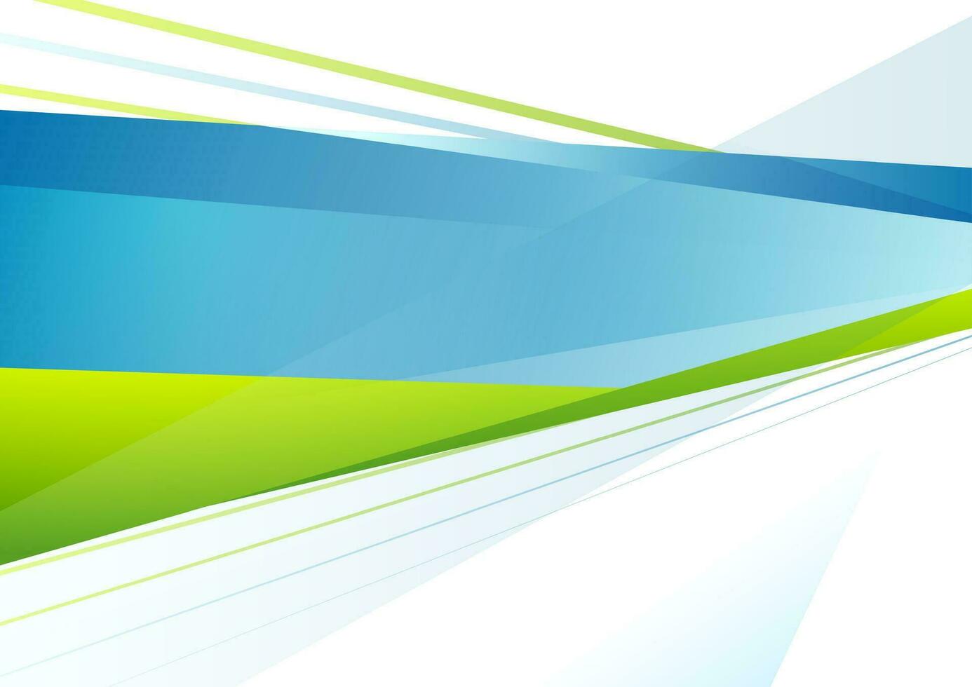 Abstract blue and green tech stripes background vector