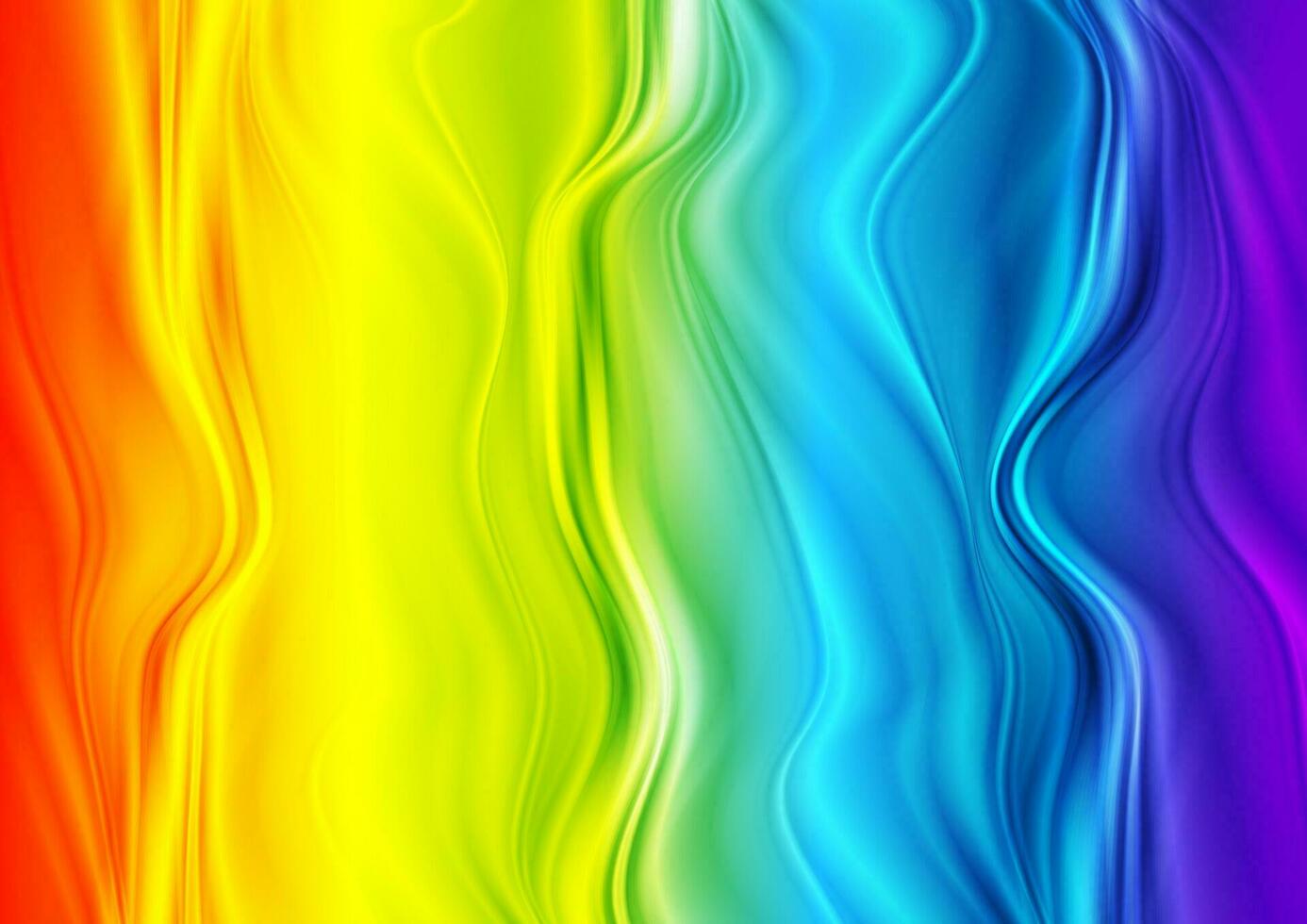 Colorful iridescent abstract wavy background vector