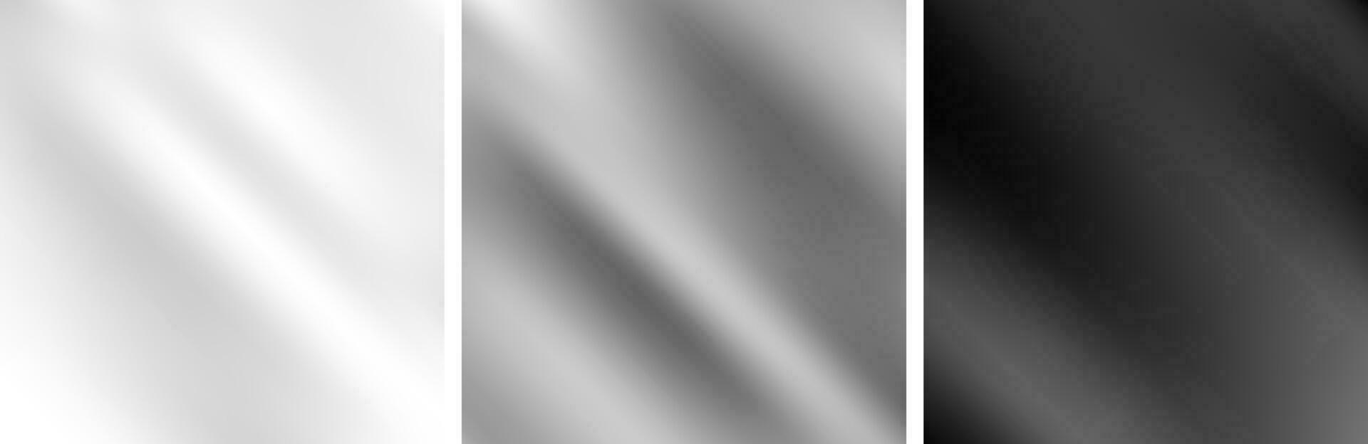 Grey metallic monochrome smooth gradient backgrounds vector