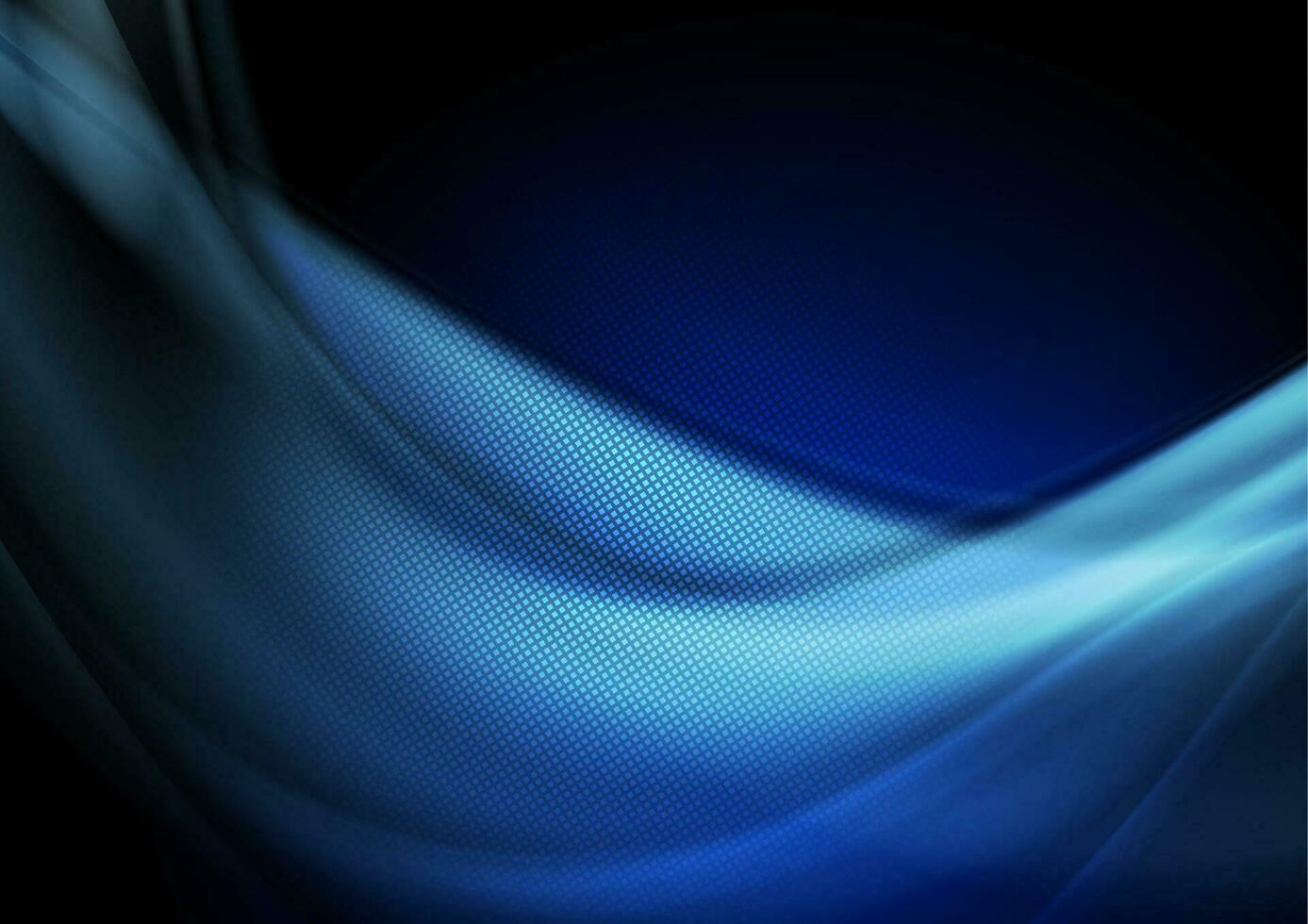 Dark blue abstract smooth flowing waves background vector
