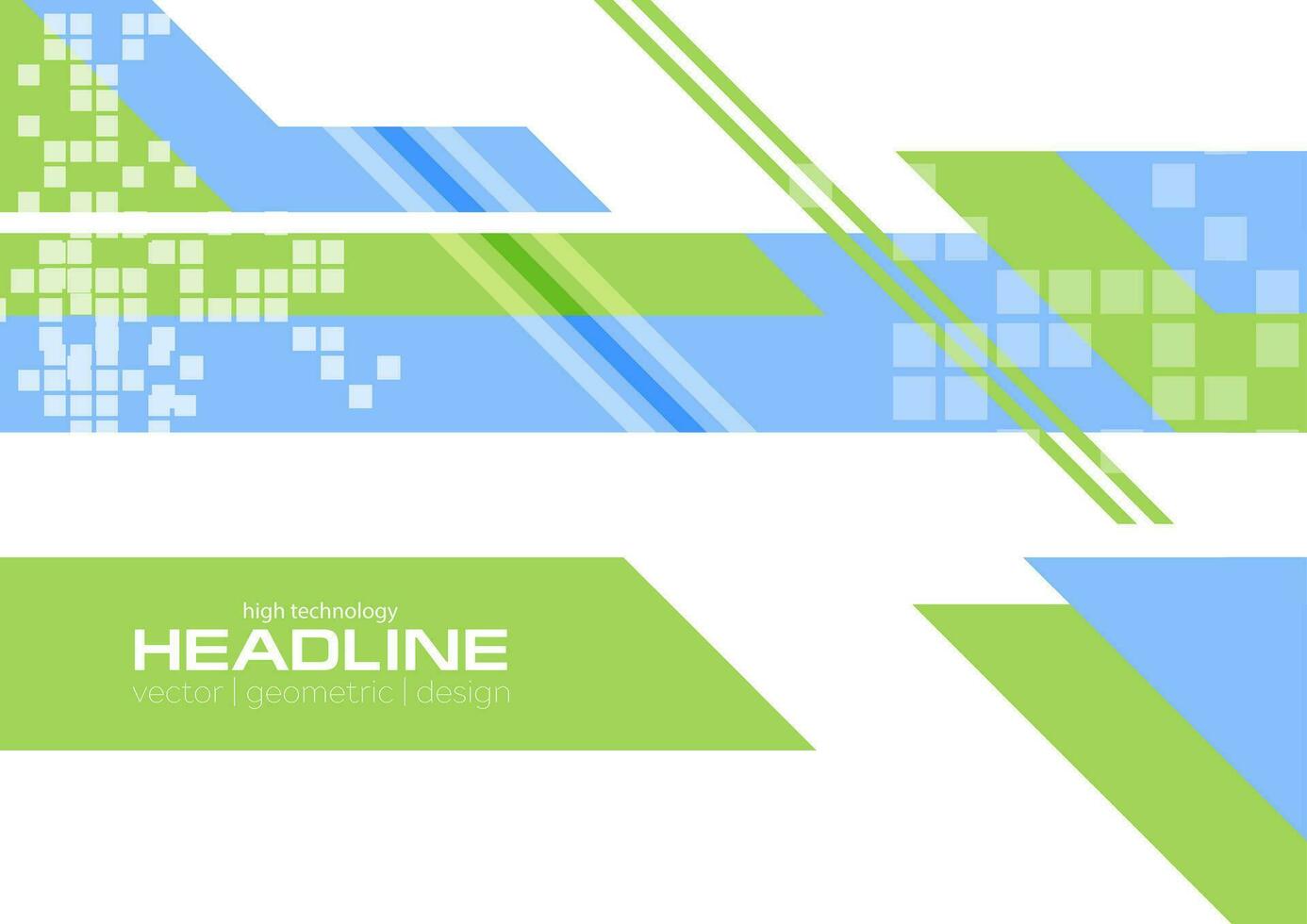 Green blue flat minimal technology background vector