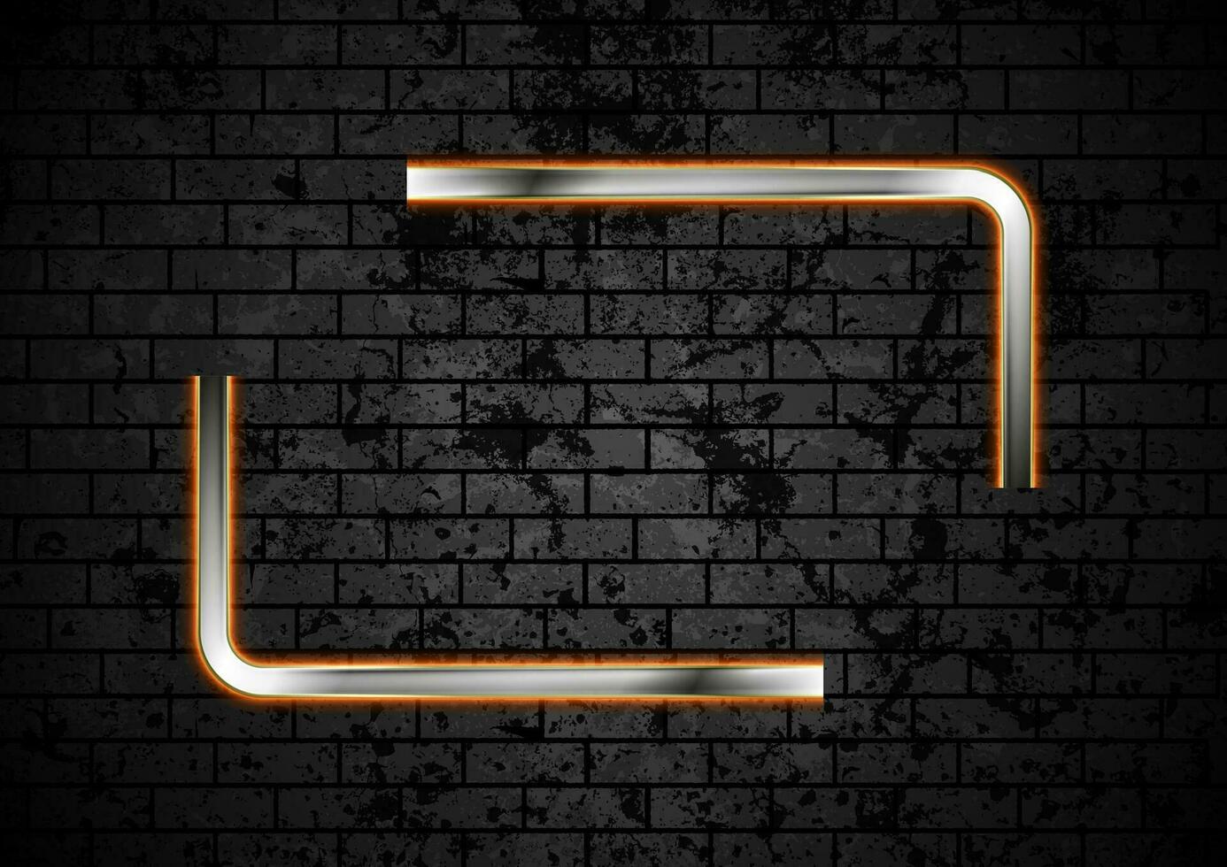 Quote blank speech bubble abstract metal frame design vector