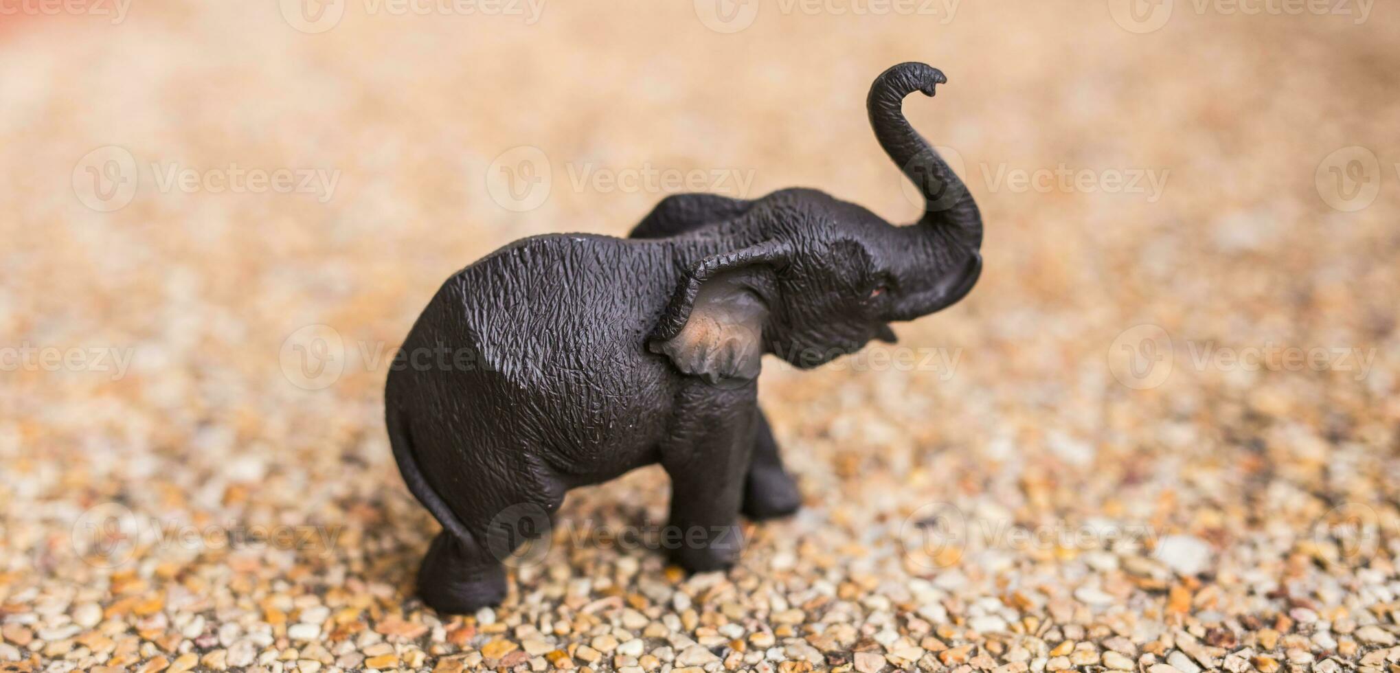 handmade wooden elephant close-up photo