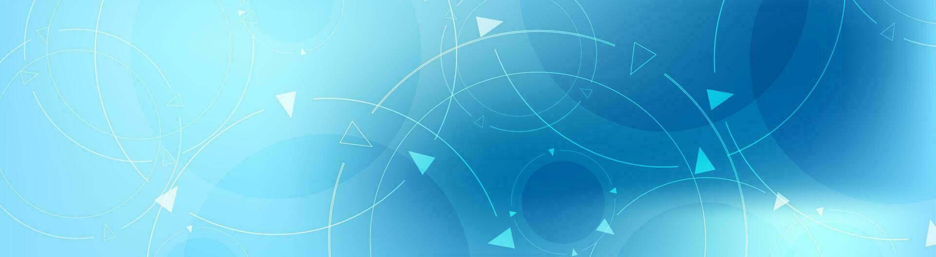 Abstract blue minimal technology banner design vector