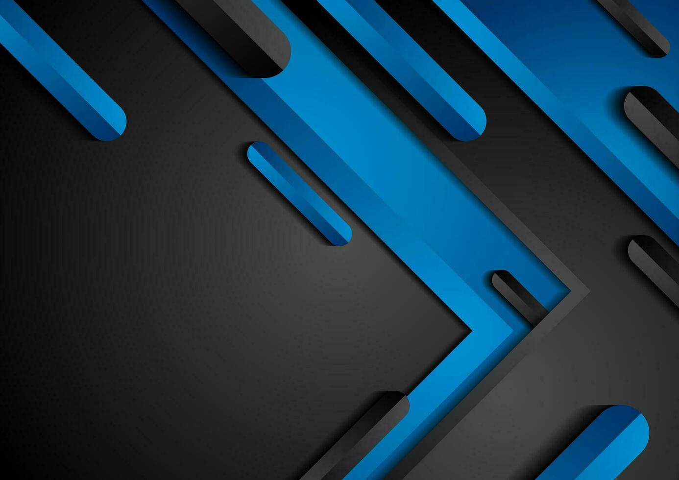 Blue and black technology abstract background vector