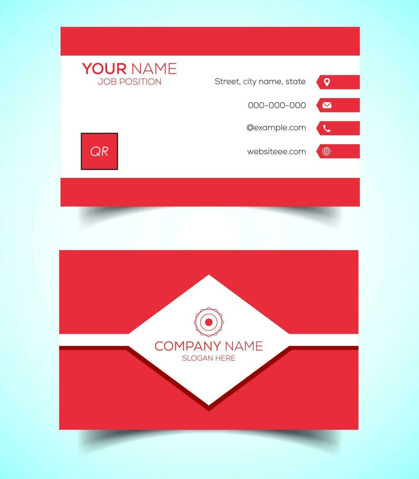 Creative and modern corporate business card template vector
