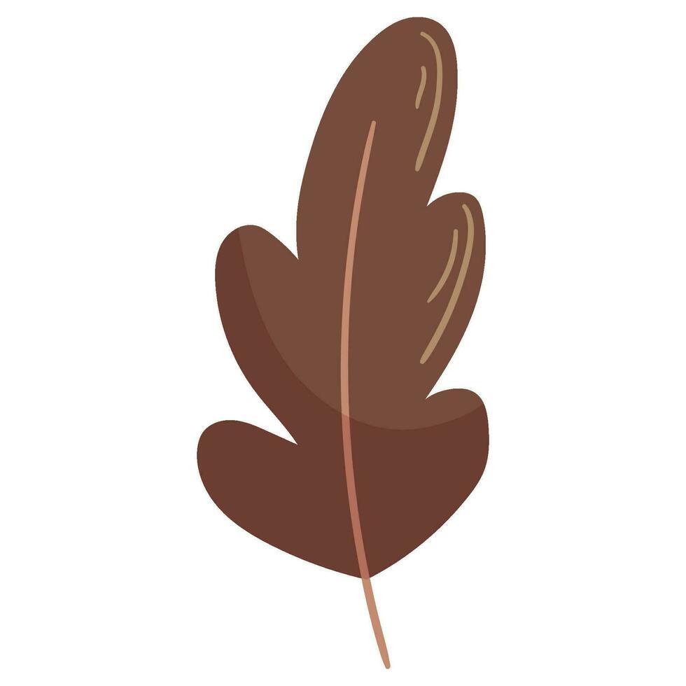 Autumn forest leaf illustration. vector