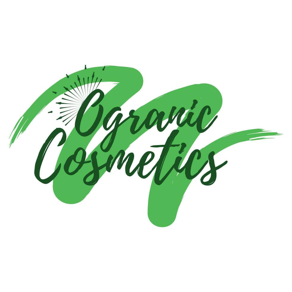 orgánico productos cosméticos etiqueta. eco estilo y bienestar vida. sano estilo de vida insignias vector ilustración icono