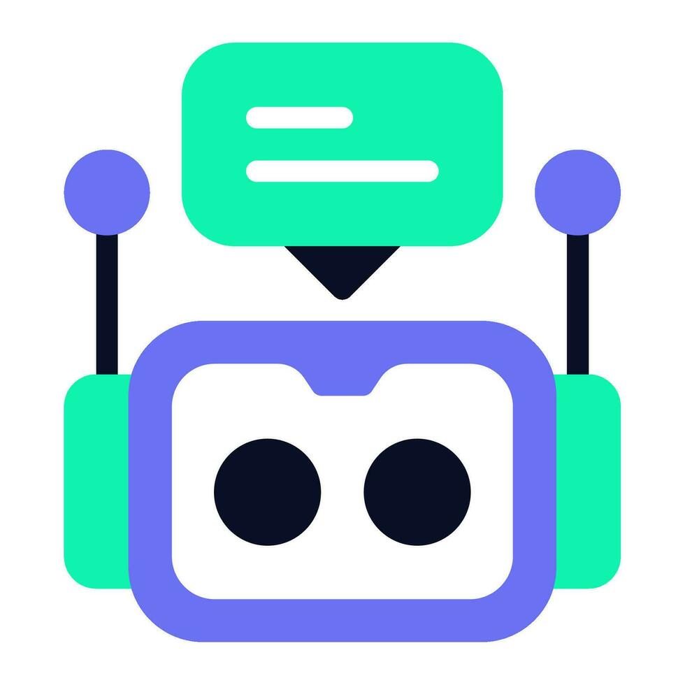 Chat bot Icon Illustration vector