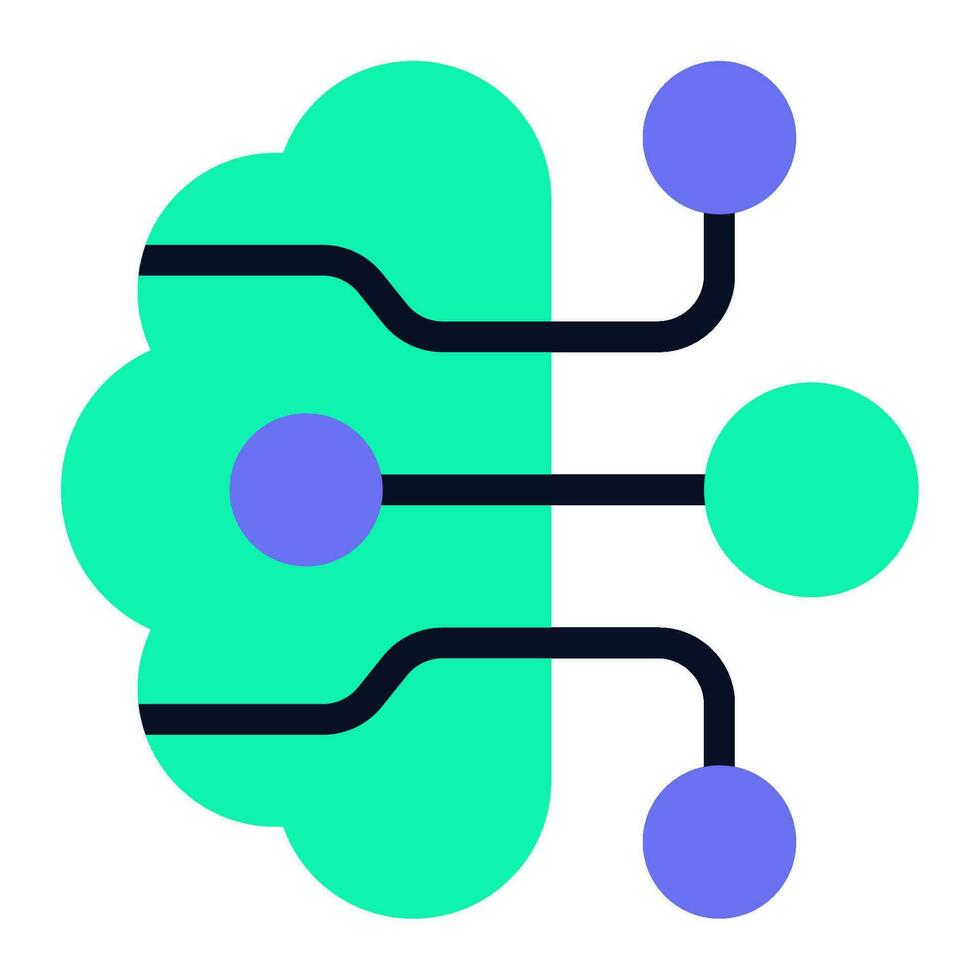 Deep Learning Icon Illustration vector