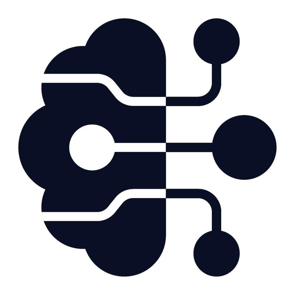 Deep Learning Icon Illustration vector