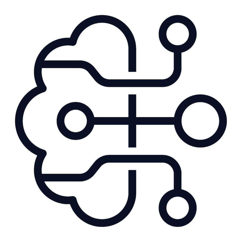 Deep Learning Icon Illustration vector