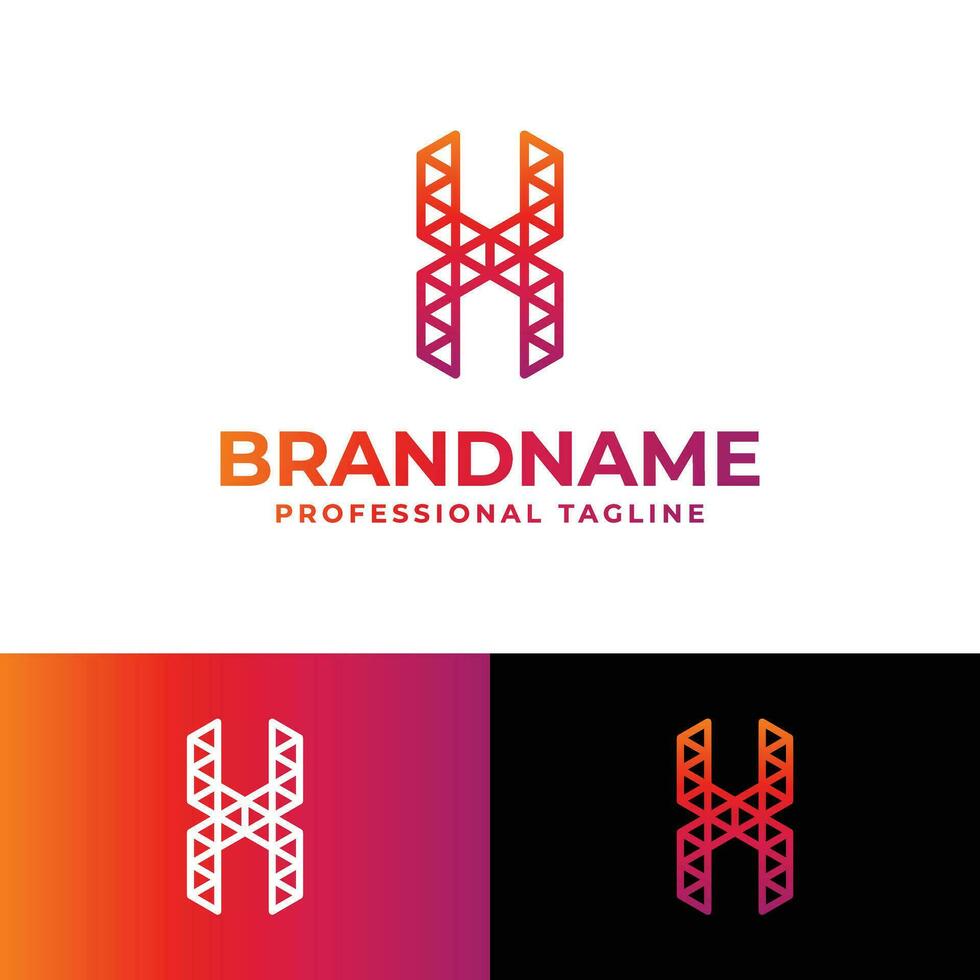 Letter X Polygon Logo, suitable for business related to polygon with X initial. vector