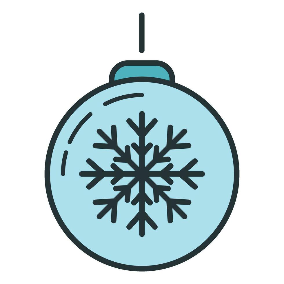 concepto contento nuevo año, alegre Navidad juguete icono, dibujos animados Navidad etiqueta fiesta invierno hora plano vector ilustración, aislado en blanco.