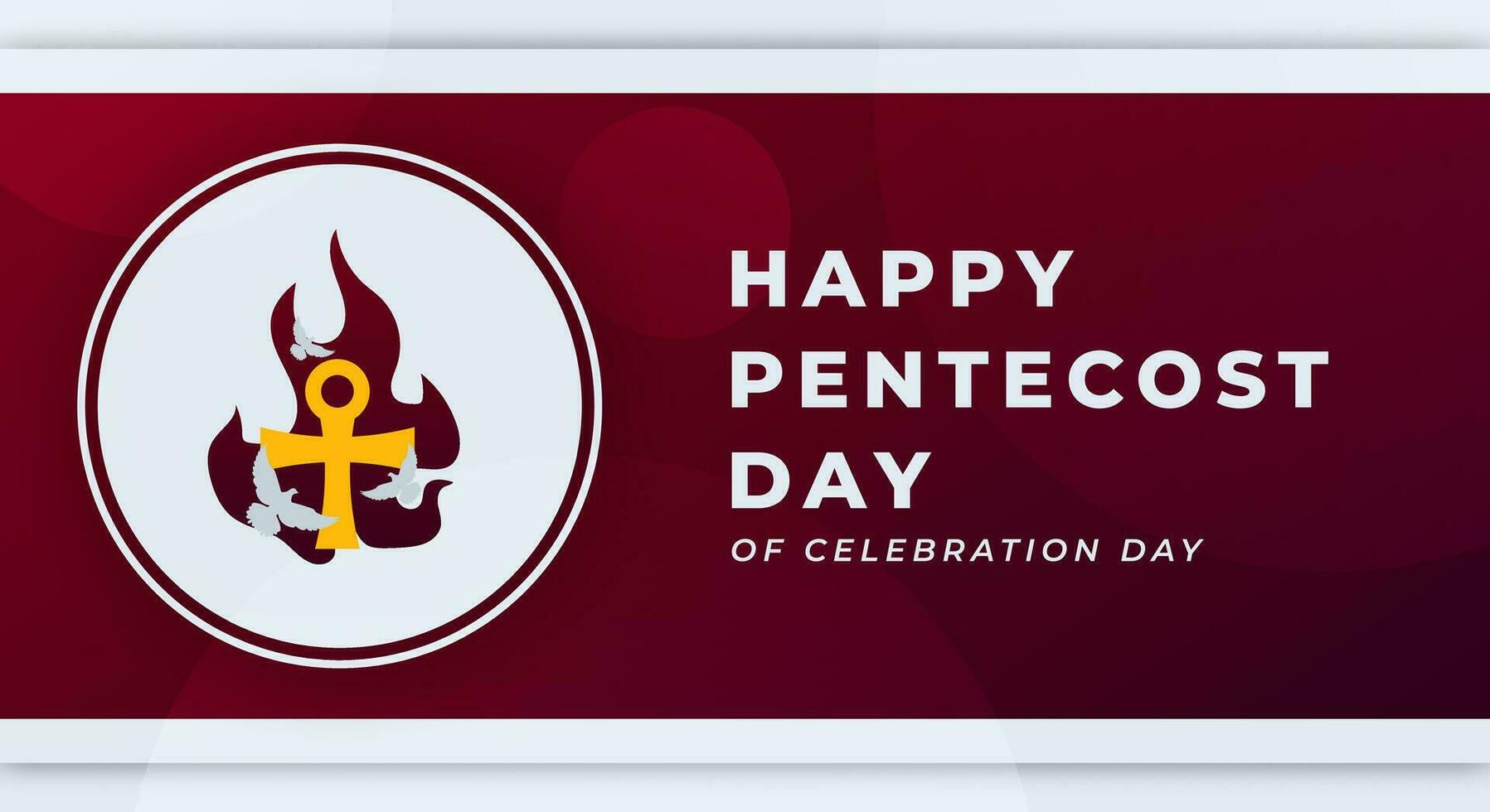 Happy Pentecost Day Celebration Vector Design Illustration for Background, Poster, Banner, Advertising, Greeting Card