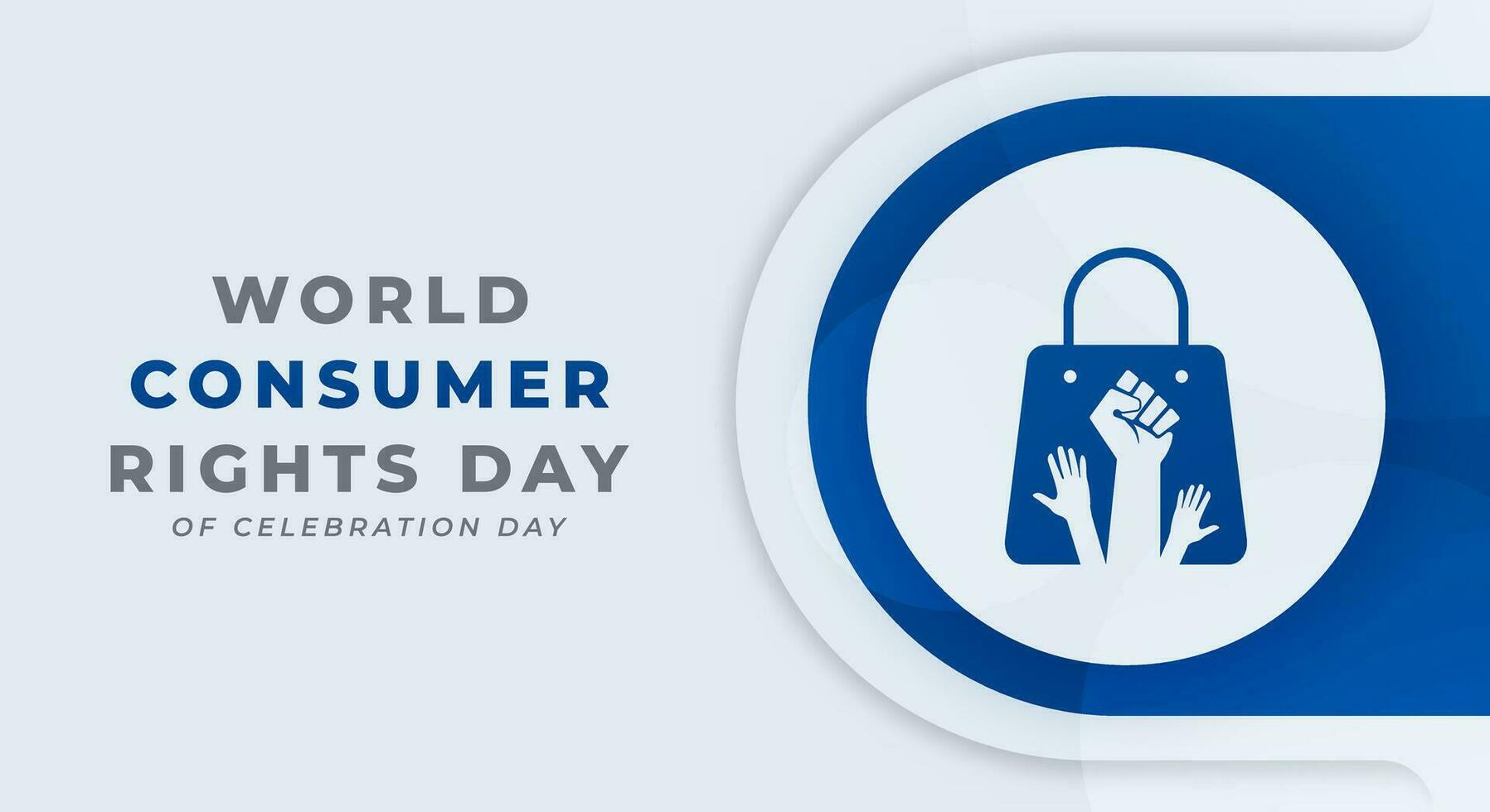 World Consumer Rights Day Celebration Vector Design Illustration for Background, Poster, Banner, Advertising, Greeting Card