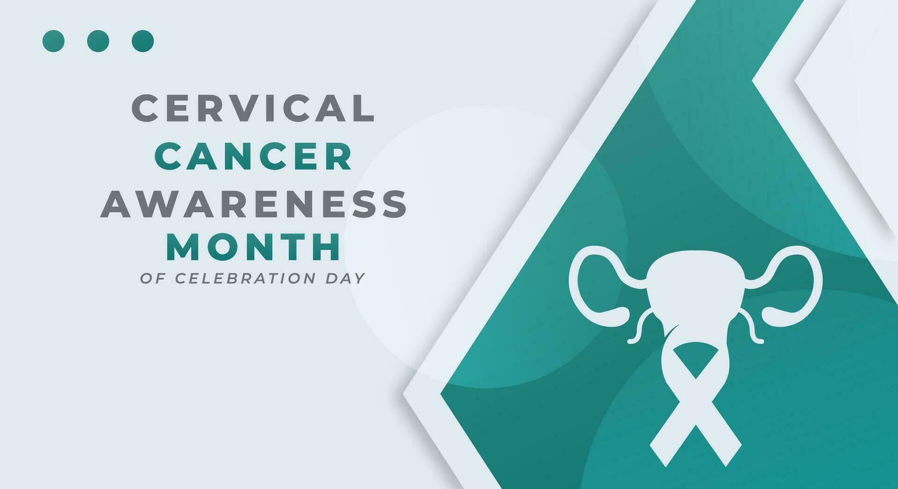 cervical cáncer conciencia mes celebracion vector diseño ilustración para fondo, póster, bandera, publicidad, saludo tarjeta