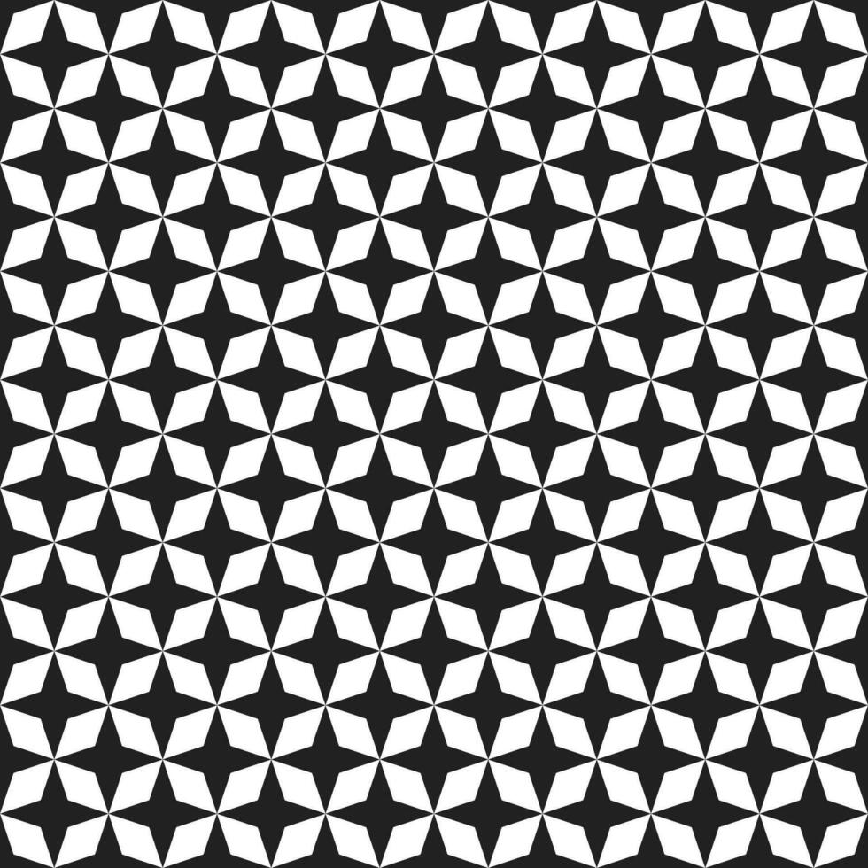 Black 4 point star. 4 point star pattern. 4 point star pattern background. 4 point star background. Seamless pattern. for backdrop, decoration, Gift wrapping vector