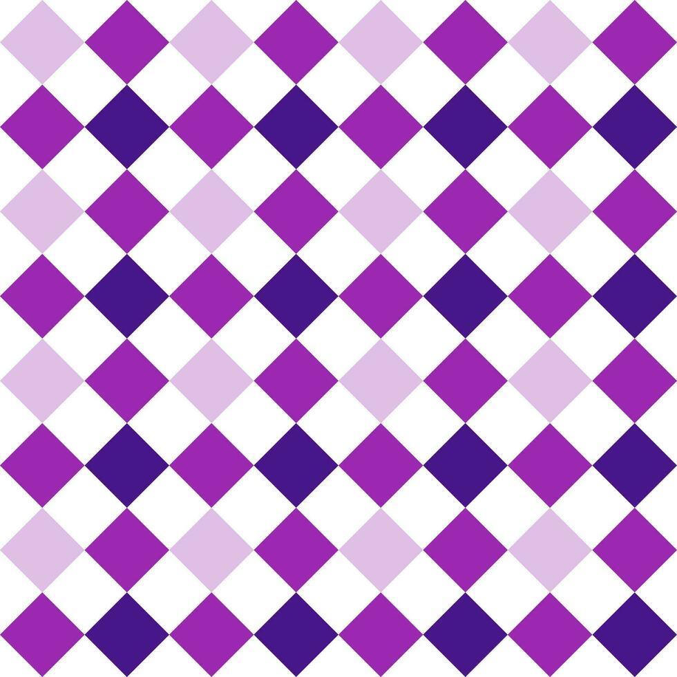 Purple checkered pattern. Checkered vector seamless pattern. Decorative element, wall tile, swimming pool, floor tile, bathroom decoration