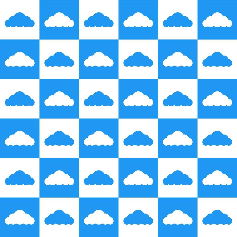 Blue cloud. cloud pattern. cloud pattern background. cloud background. Seamless pattern. for backdrop, decoration, Gift wrapping vector
