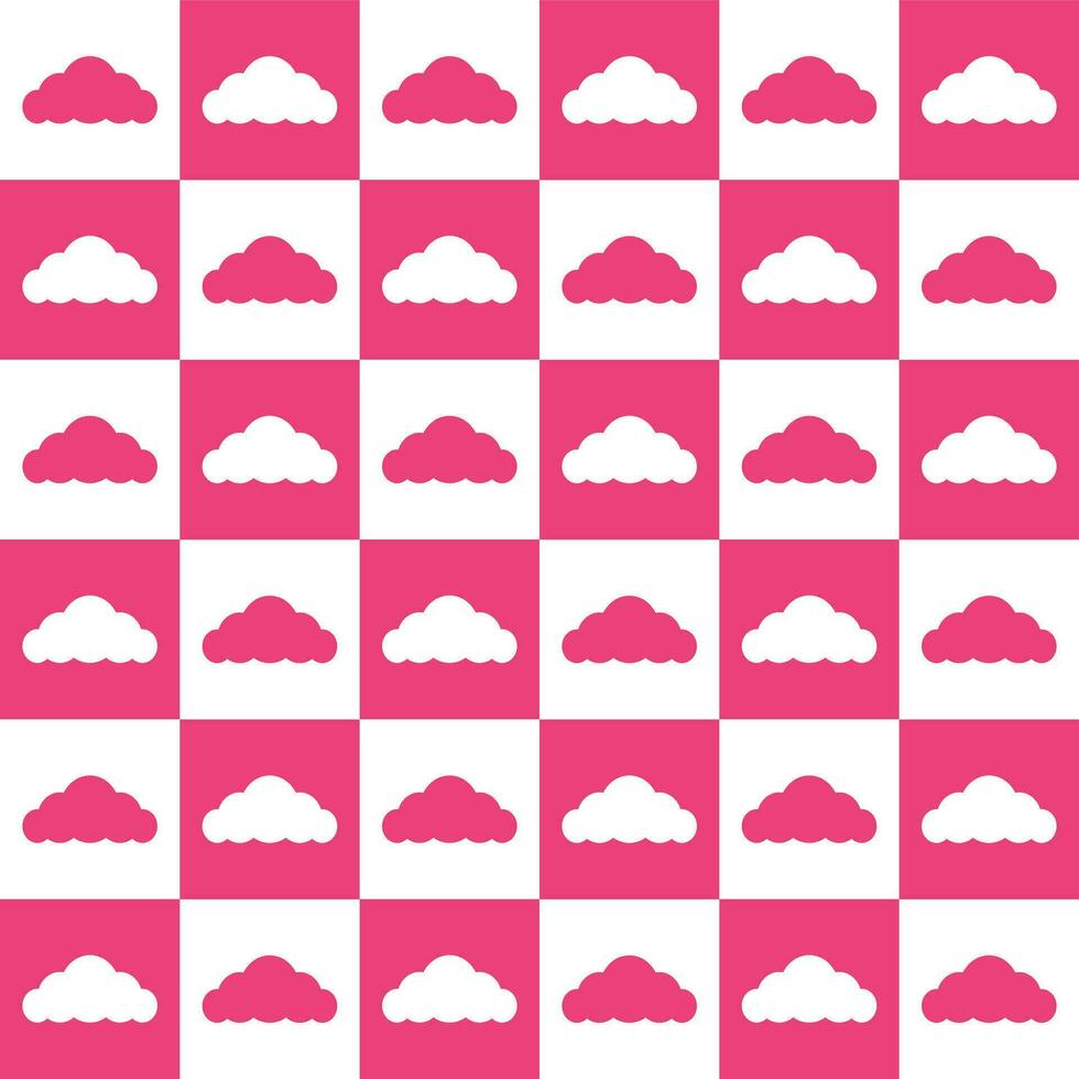 Pink cloud. cloud pattern. cloud pattern background. cloud background. Seamless pattern. for backdrop, decoration, Gift wrapping vector