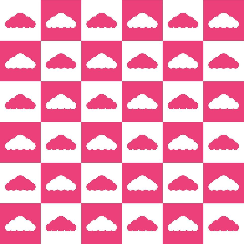 Pink cloud. cloud pattern. cloud pattern background. cloud background. Seamless pattern. for backdrop, decoration, Gift wrapping vector