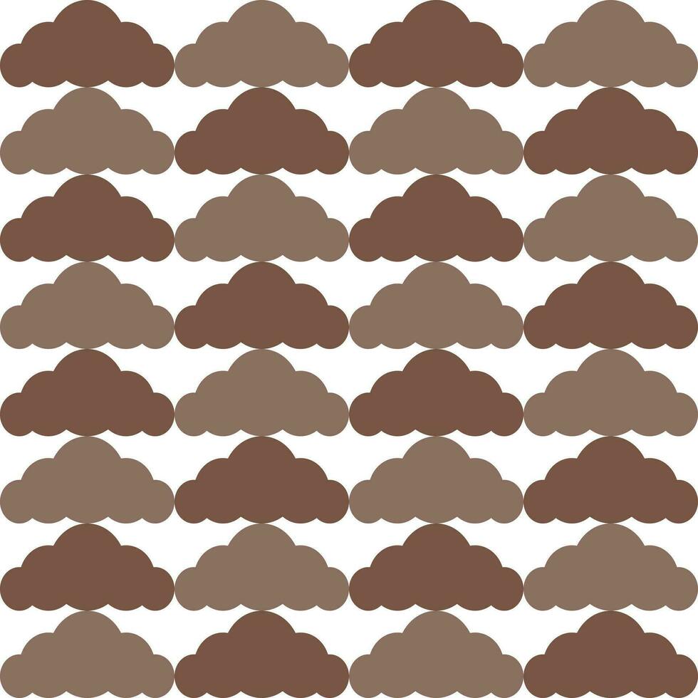 Brown cloud. cloud pattern. cloud pattern background. cloud background. Seamless pattern. for backdrop, decoration, Gift wrapping vector