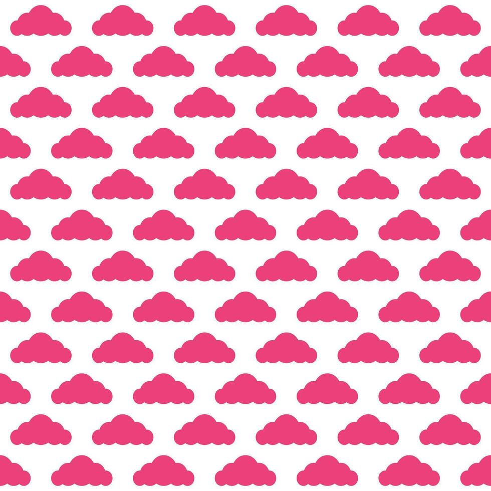 Pink cloud. cloud pattern. cloud pattern background. cloud background. Seamless pattern. for backdrop, decoration, Gift wrapping vector