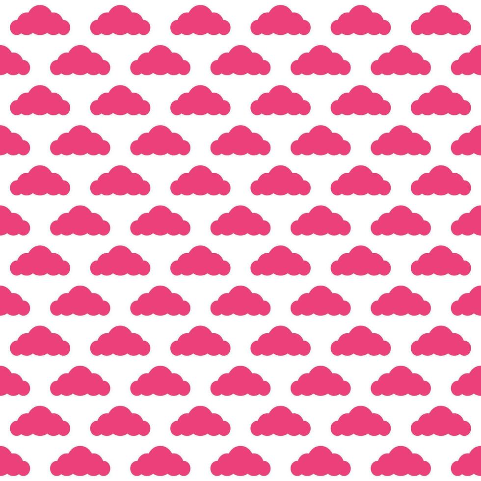 Pink cloud. cloud pattern. cloud pattern background. cloud background. Seamless pattern. for backdrop, decoration, Gift wrapping vector