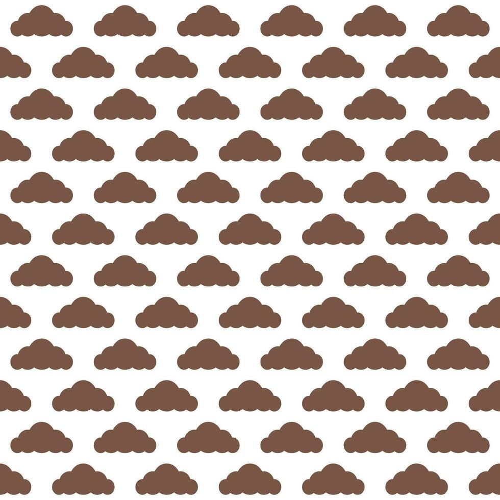 Brown cloud. cloud pattern. cloud pattern background. cloud background. Seamless pattern. for backdrop, decoration, Gift wrapping vector