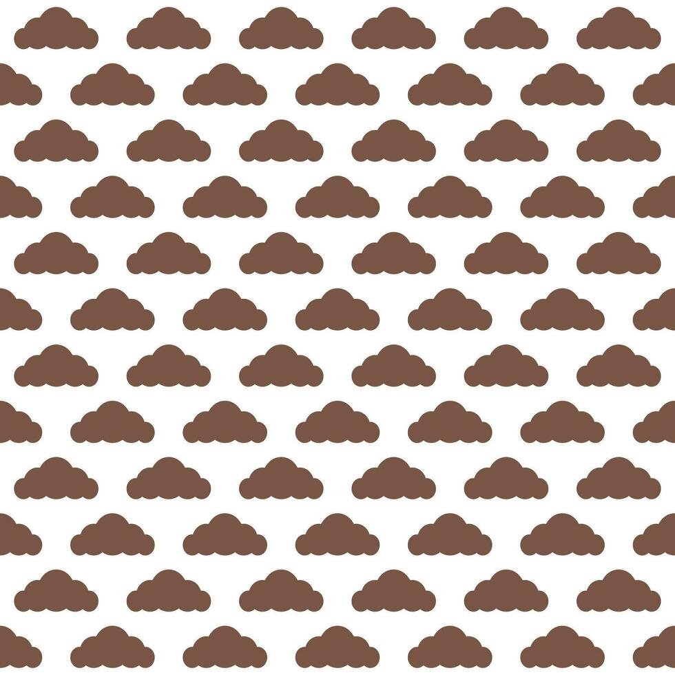 Brown cloud. cloud pattern. cloud pattern background. cloud background. Seamless pattern. for backdrop, decoration, Gift wrapping vector