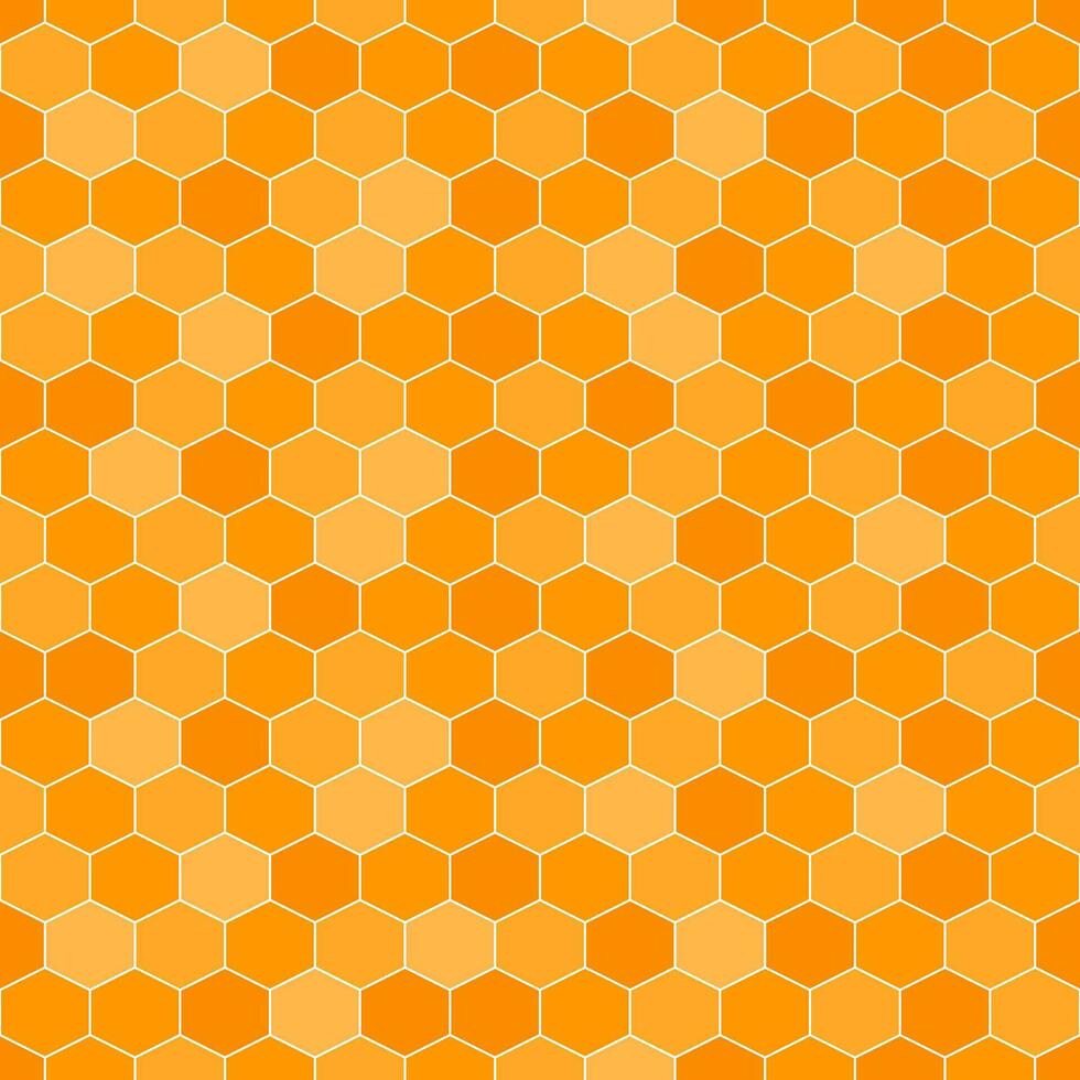 Orange honeycomb pattern. Honeycomb vector pattern. Honeycomb pattern.  Seamless geometric pattern for floor, wrapping paper, backdrop, background, gift card, decorating.