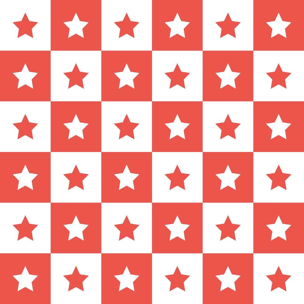 Red star. star pattern. star pattern background. star background. Seamless pattern. for backdrop, decoration, Gift wrapping vector