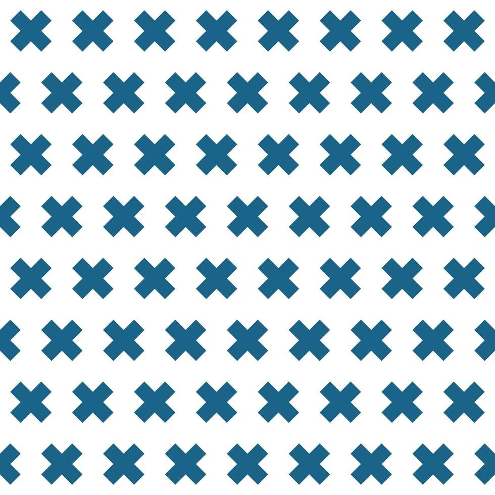 Navy blue cross pattern. Cross vector pattern. Cross pattern.  Seamless geometric pattern for clothing, wrapping paper, backdrop, background, gift card, decorating.