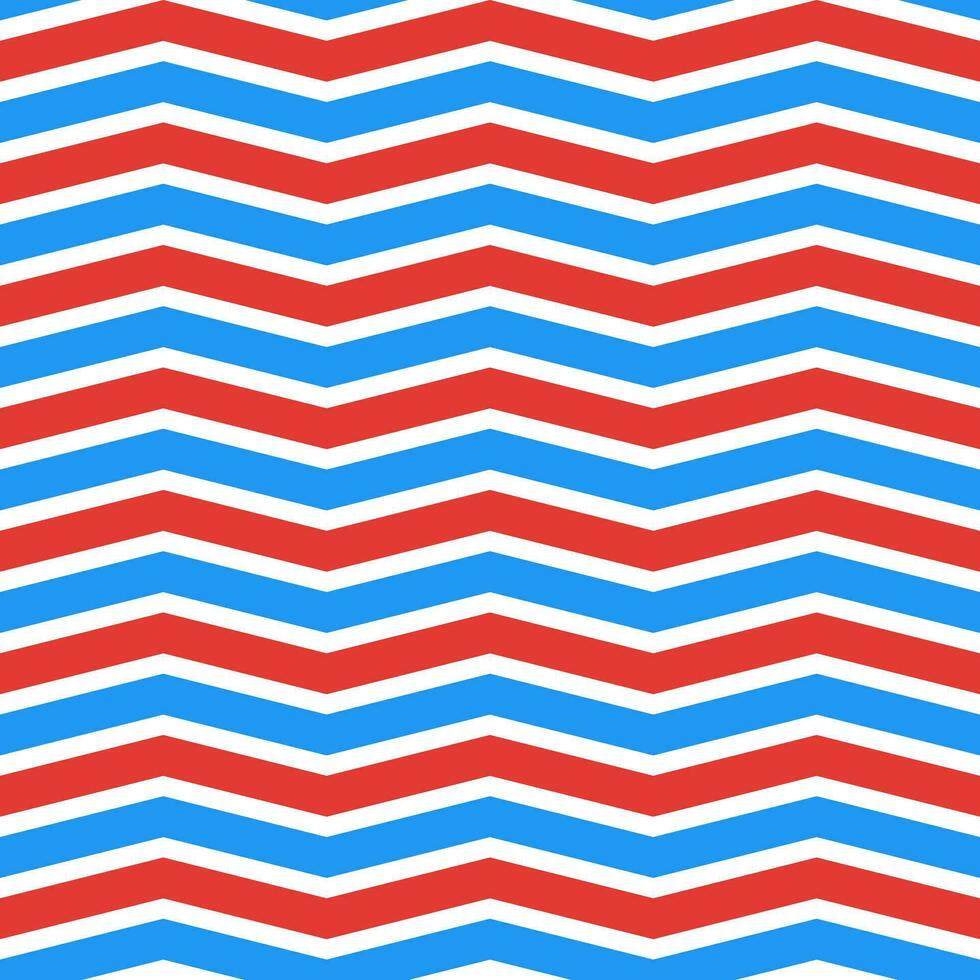 Red and blue zigzag pattern. zigzag line pattern. zigzag seamless pattern. Decorative elements, clothing, paper wrapping, bathroom tiles, wall tiles, backdrop, background. vector