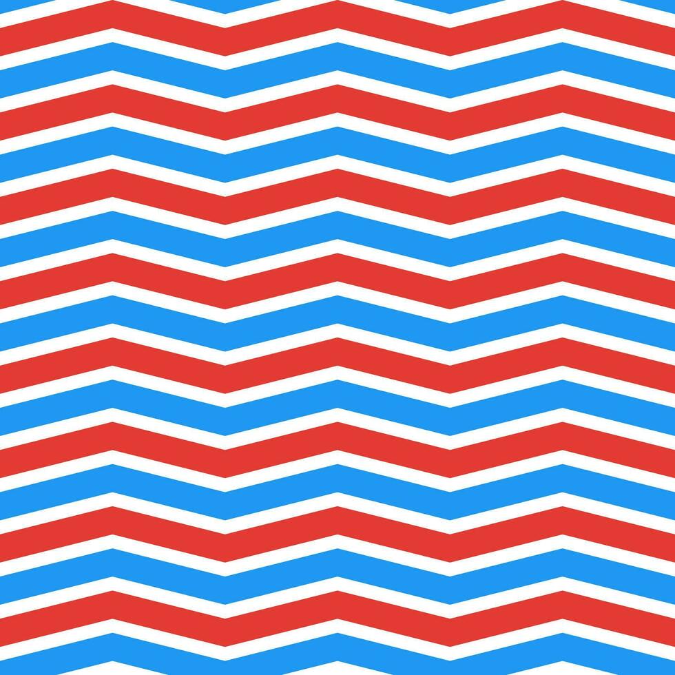 Red and blue zigzag pattern. zigzag line pattern. zigzag seamless pattern. Decorative elements, clothing, paper wrapping, bathroom tiles, wall tiles, backdrop, background. vector