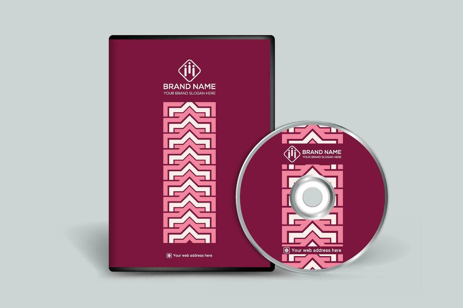 DVD cover design template vector