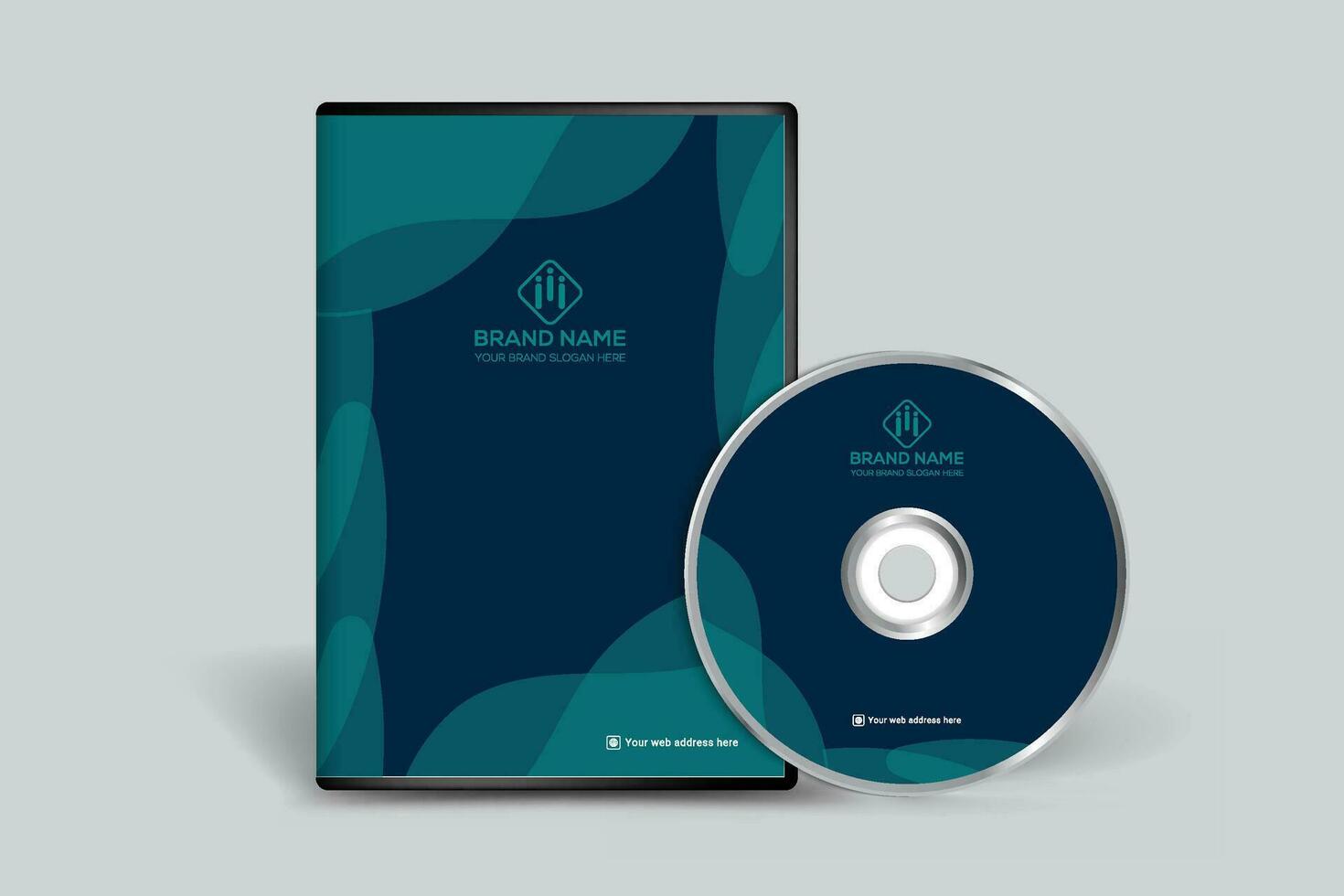 Corporate DVD cover template vector