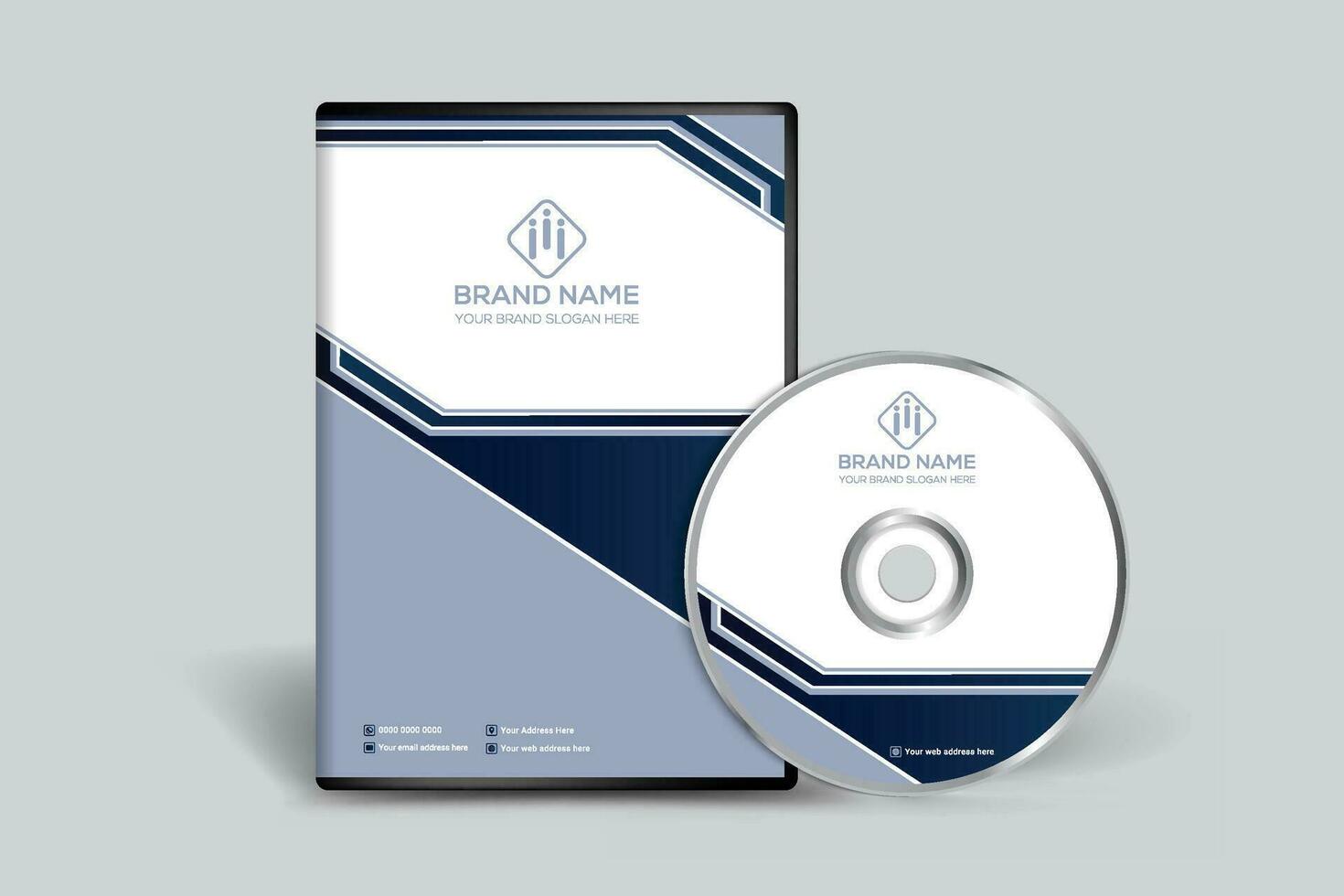 DVD cover design template vector