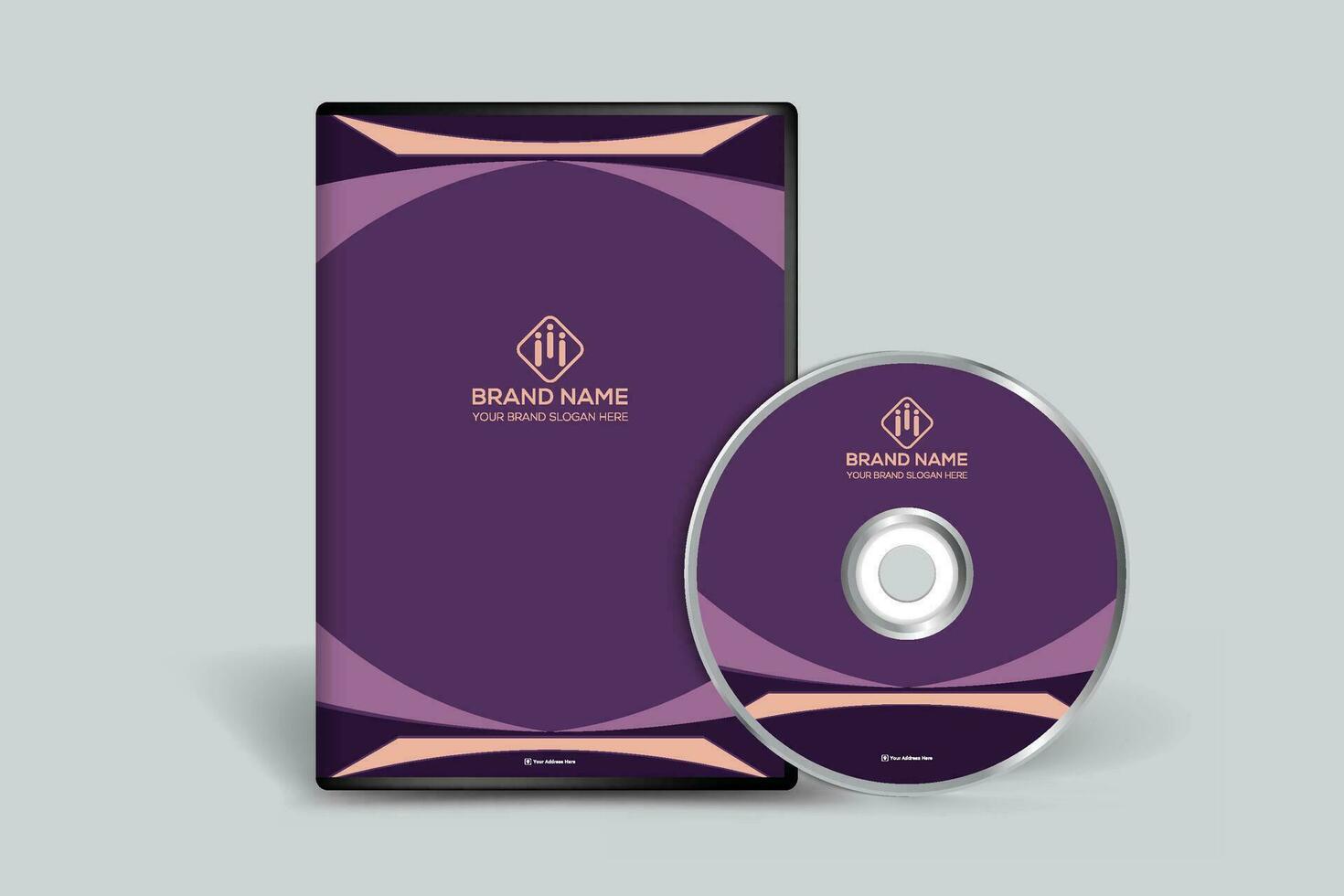 elegante moderno DVD cubrir modelo vector