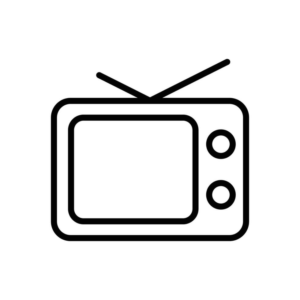 television icon vector design template in white background