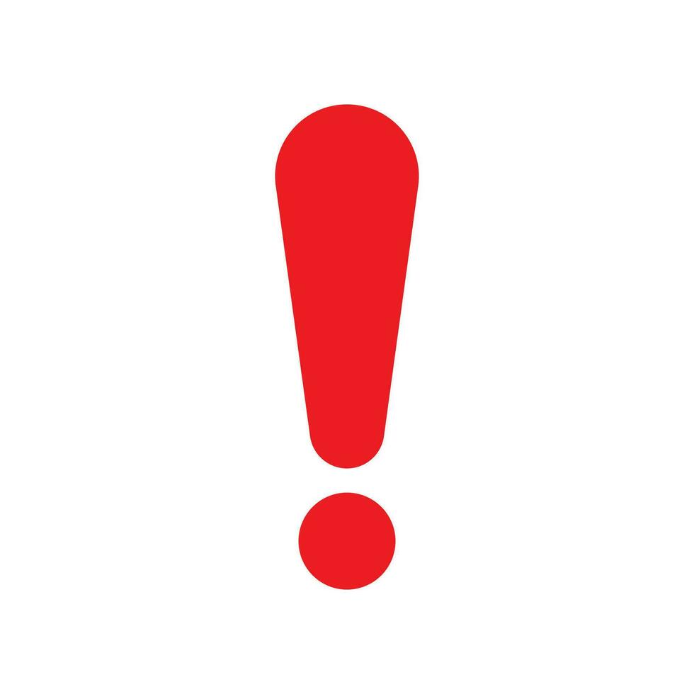 exclamation icon vector design template