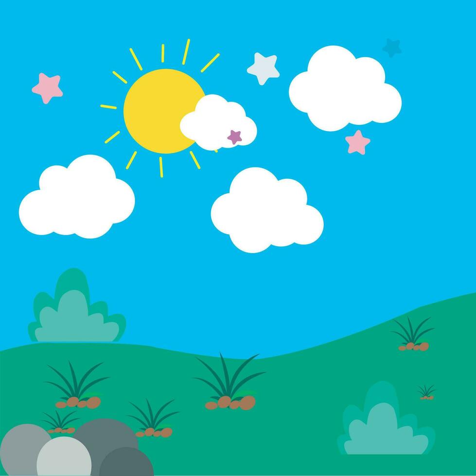 clouds sun sky cartoon downloads vector